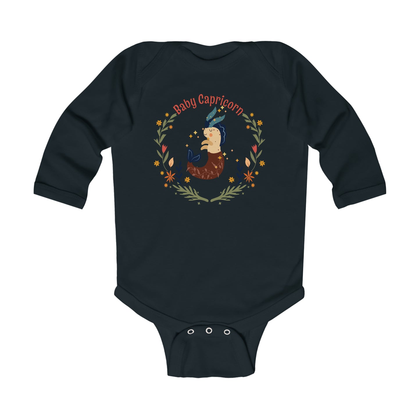 Baby Capricorn Long Sleeve Bodysuit