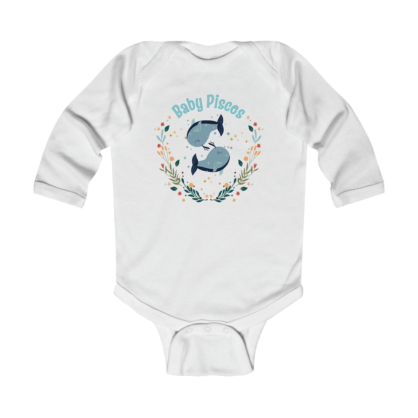 Baby Pisces Long Sleeve Bodysuit