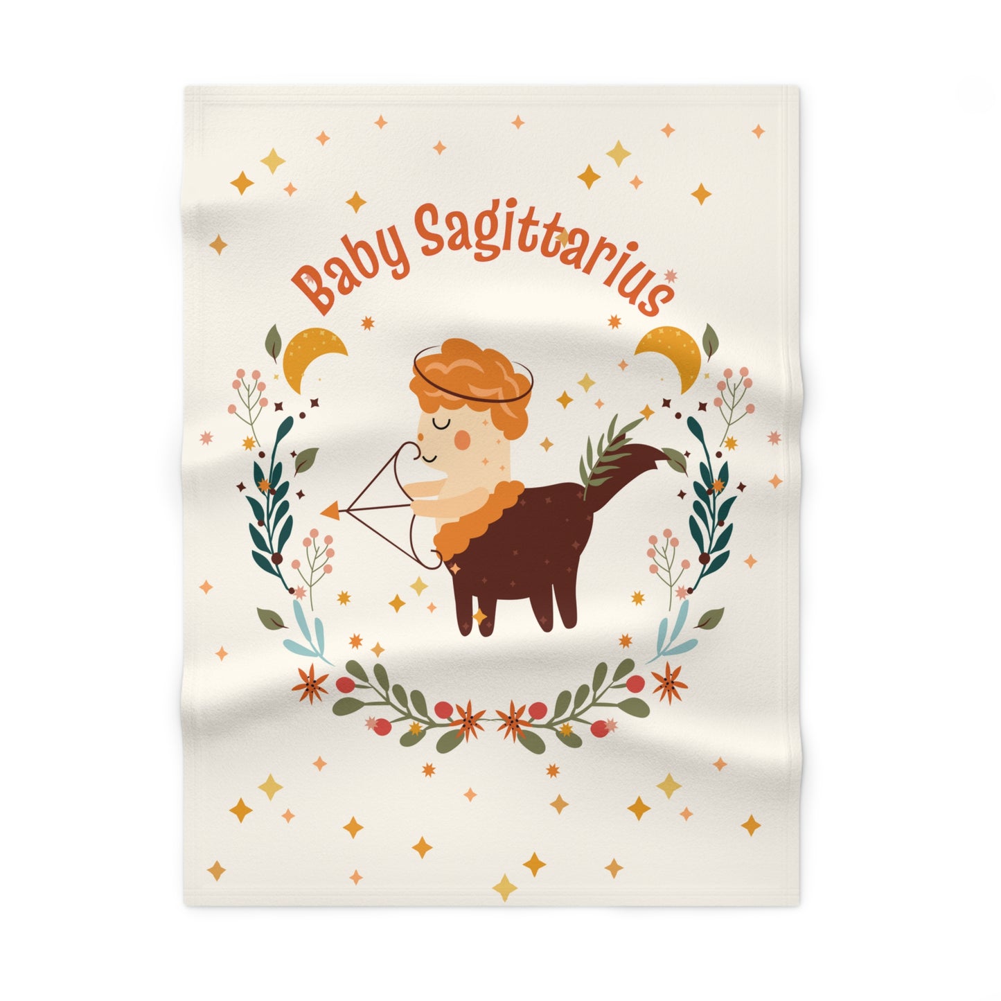 Baby Sagittarius Soft Fleece Baby Blanket