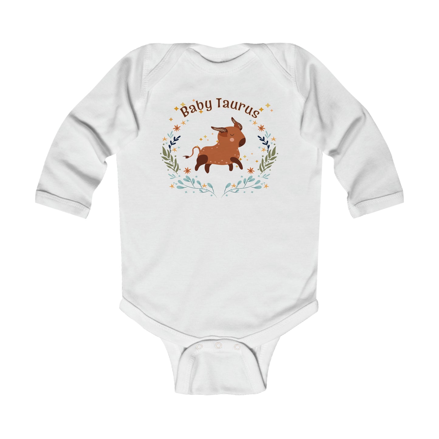 Baby Taurus Long Sleeve Bodysuit
