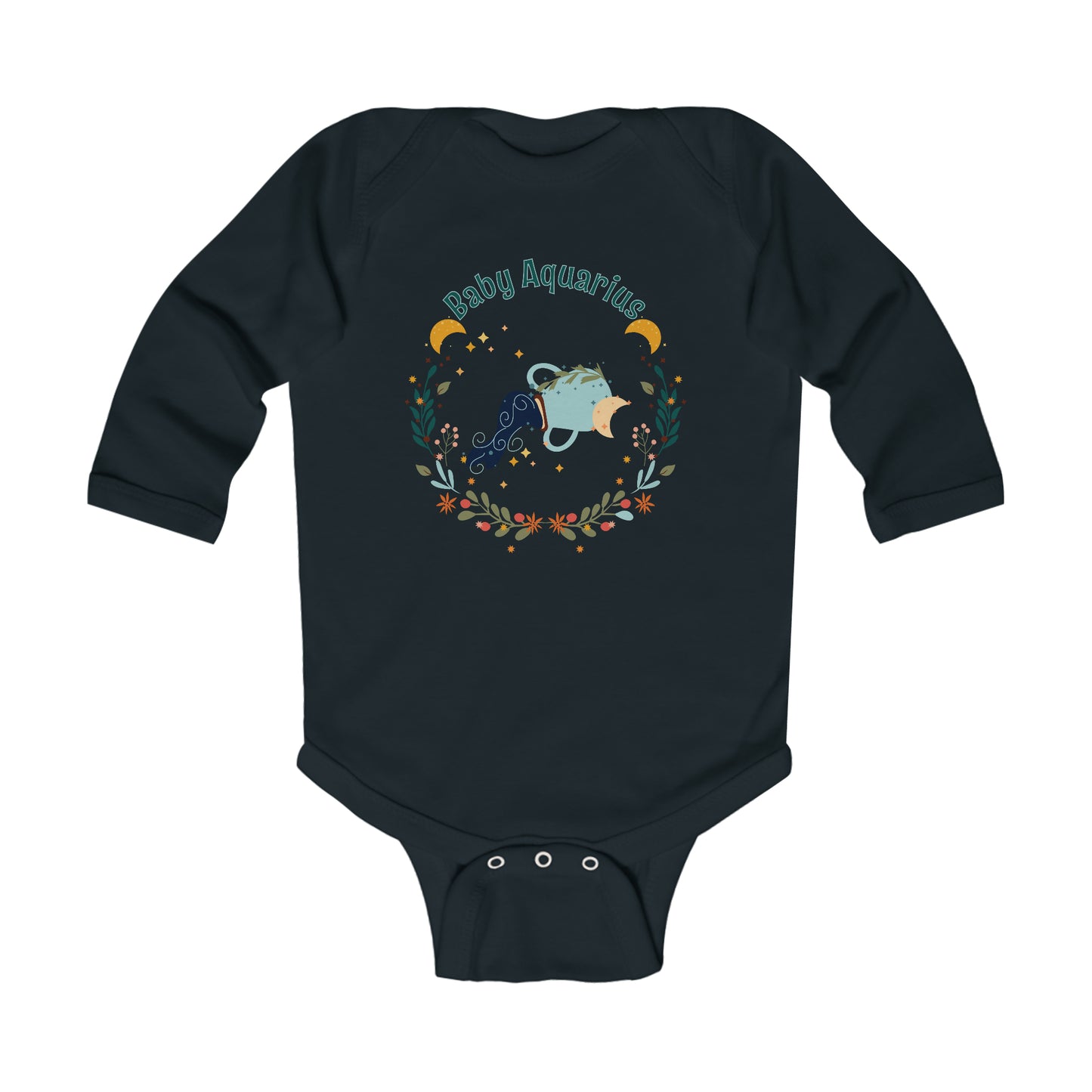 Baby Aquarius Long Sleeve Onesie