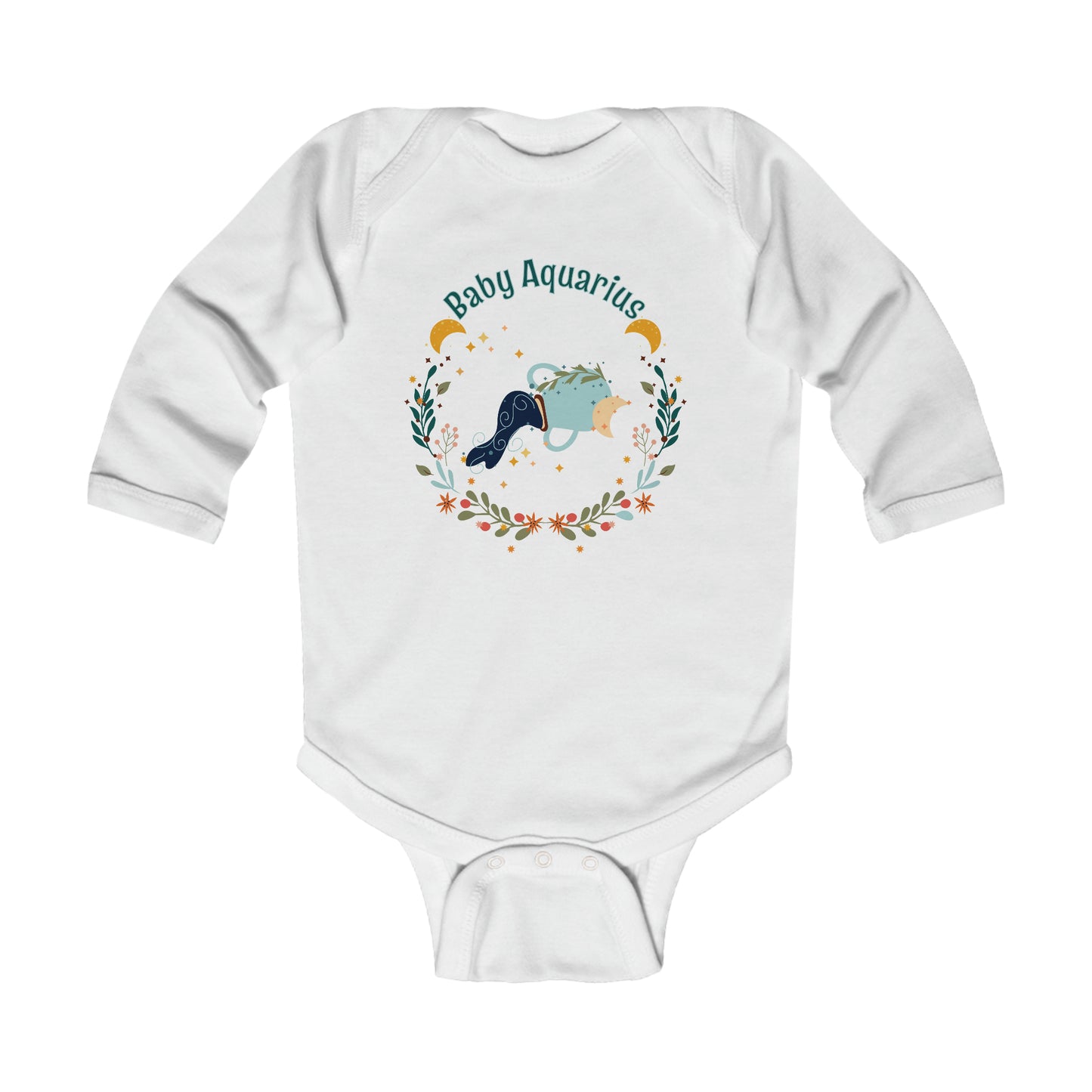Baby Aquarius Long Sleeve Onesie