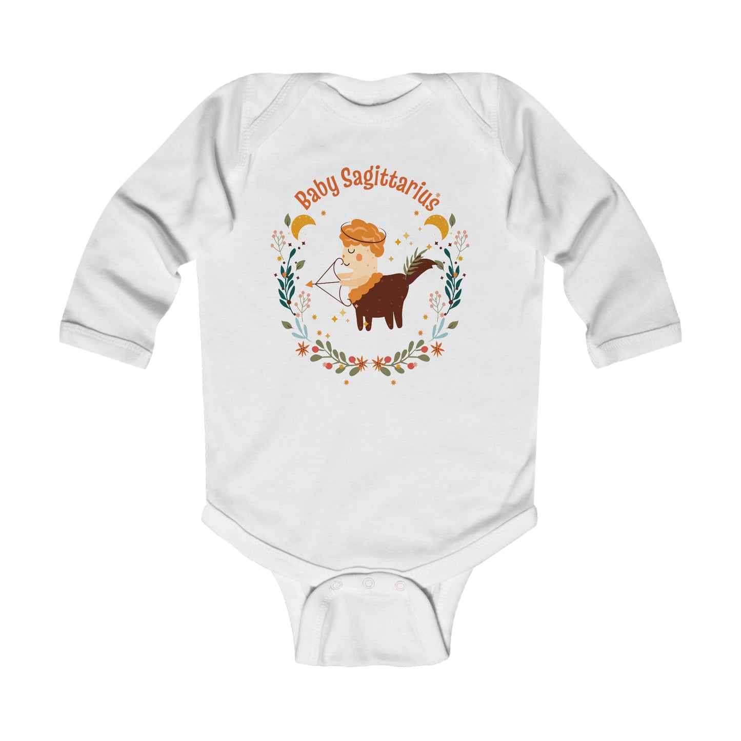 Baby Sagittarius Long Sleeve Bodysuit