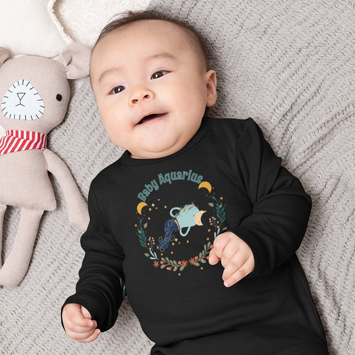 Baby Aquarius Long Sleeve Onesie