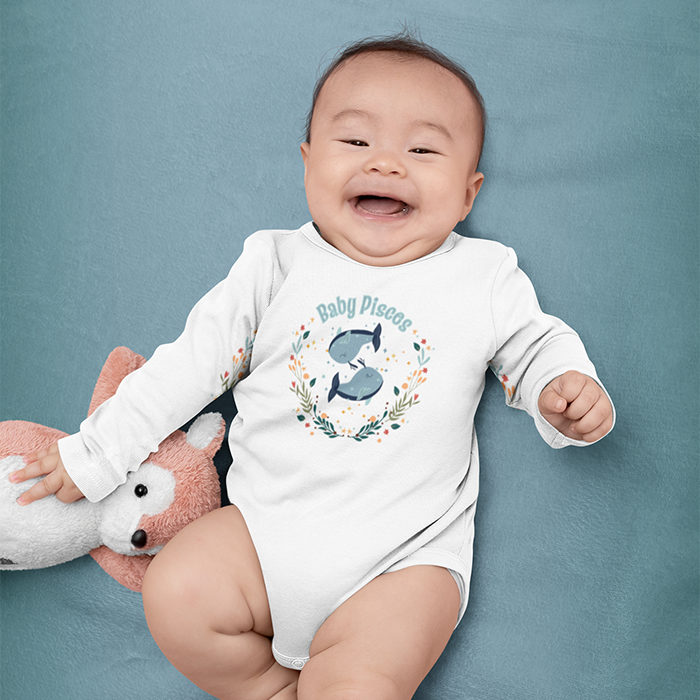 Baby Pisces Long Sleeve Bodysuit