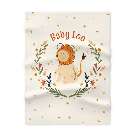Baby Leo Soft Fleece Baby Blanket