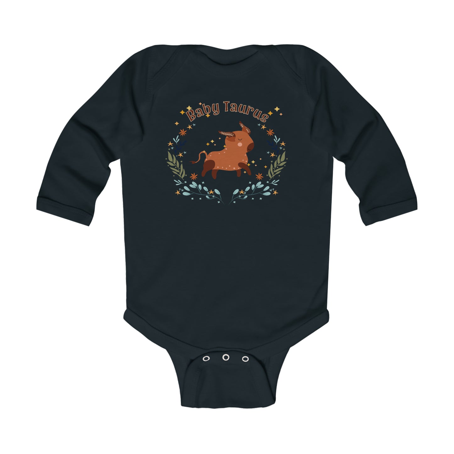 Baby Taurus Long Sleeve Bodysuit