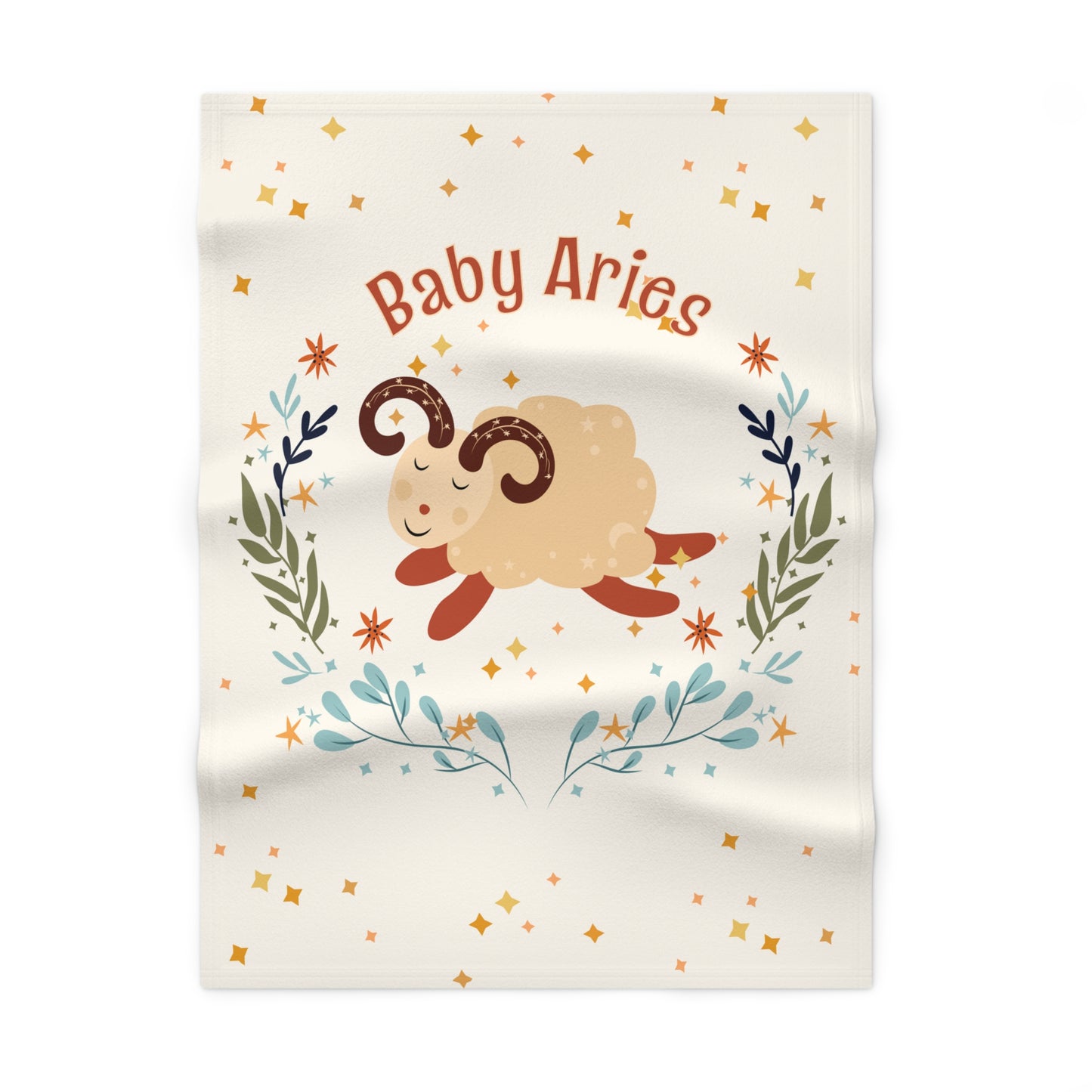 Baby Aries Soft Fleece Baby Blanket