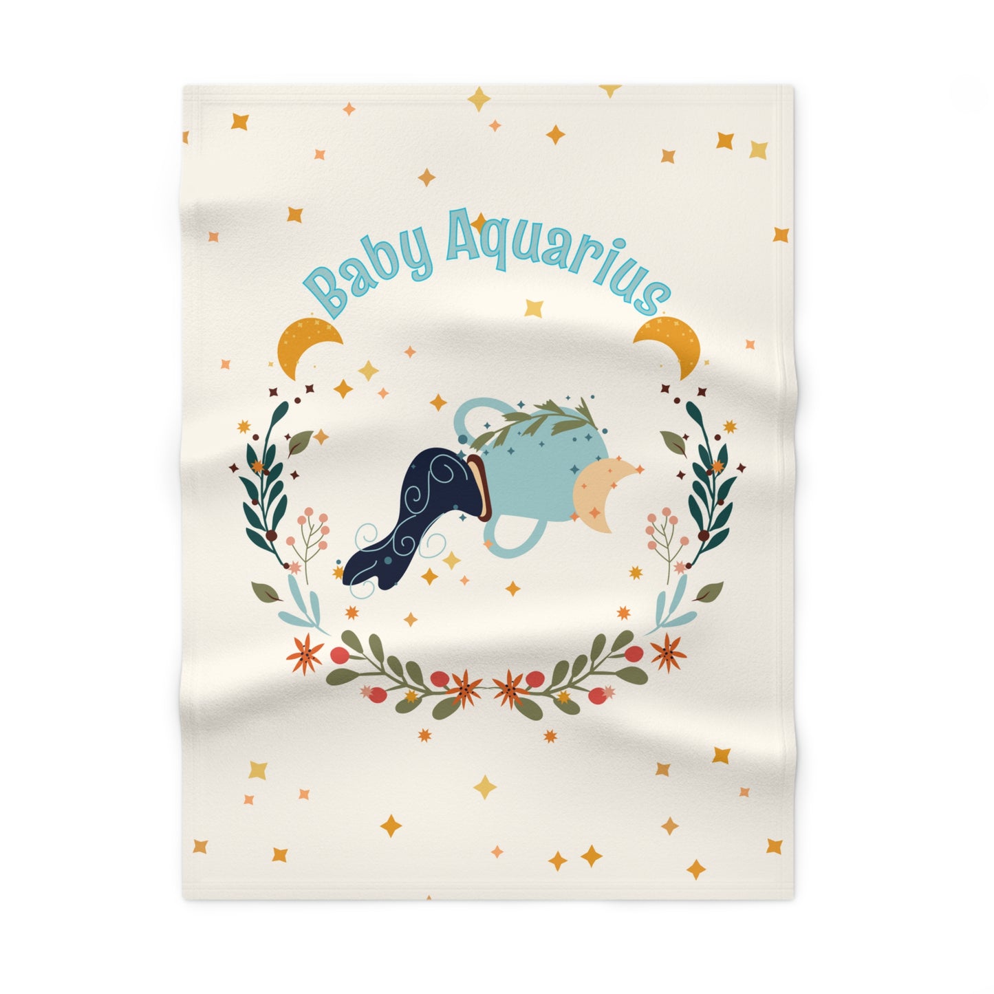 Baby Aquarius Soft Fleece Baby Blanket