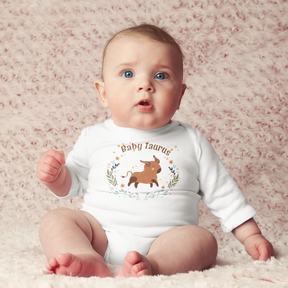 Baby Taurus Long Sleeve Bodysuit
